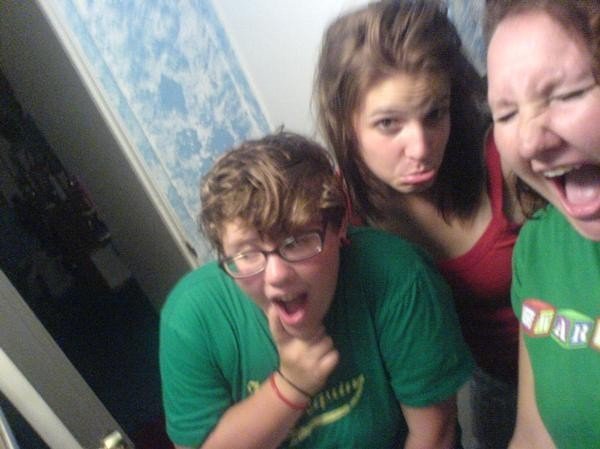 Brandy, Jenna, and Becca before a concert